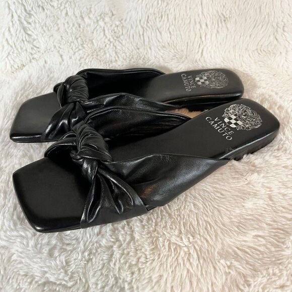 Vince Camuto Ambralee Square Toe Slides 6.5 - Picture 1 of 9